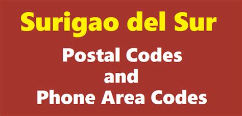 surigao del sur postal code|Surigao Del Sur Postal code .
